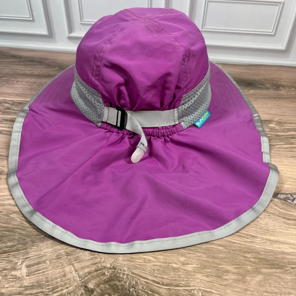 Sunday Afternoons Sun Hat Kids Purple Sun Protection Neck Veil Mesh Vents Large